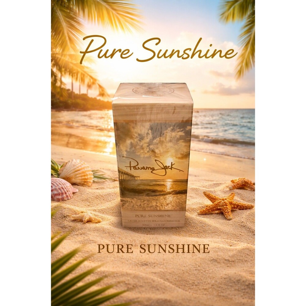 Panama Jack Pure Sunshine Eau de Toilette Spray – 3.4 oz – Brand New Sealed